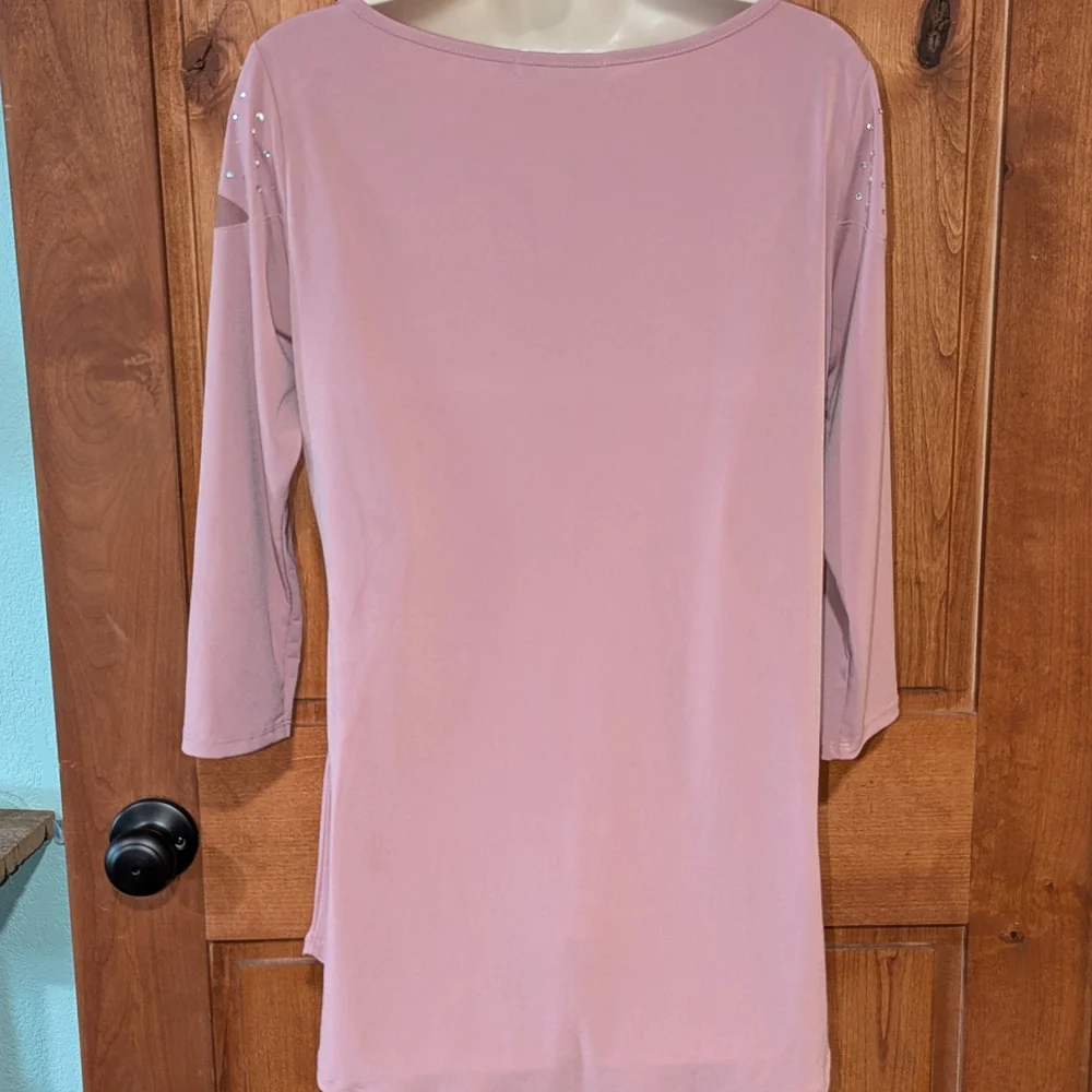 Belldini Purple‎ Tunic Asymmetrical Cutout